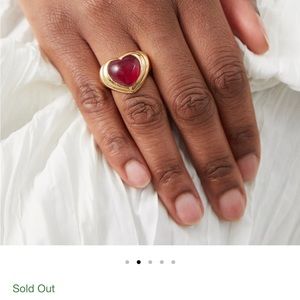 Missoma Heart Quartz ring